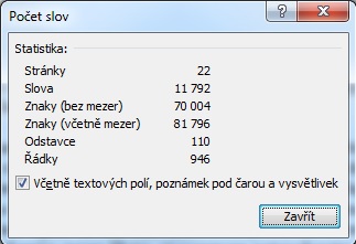 počat slov